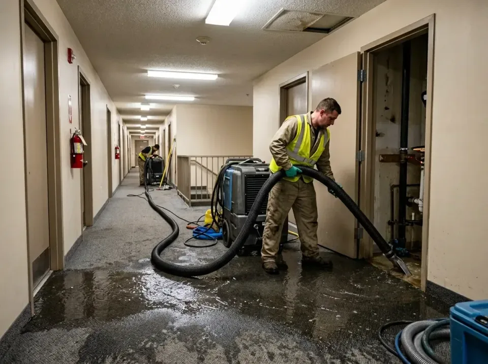 multi-unit-apartment-hallway-f-005 — frequently asked questions, Emergency Burst Pipe Water Extraction & Removal in Anacorte…